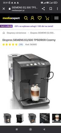 Sprzedam ekspres do kawy Siemens eq500