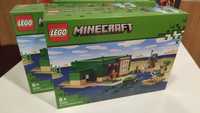 Конструктор LEGO Minecraft 21254 Пляжный дом в форме черепахи
