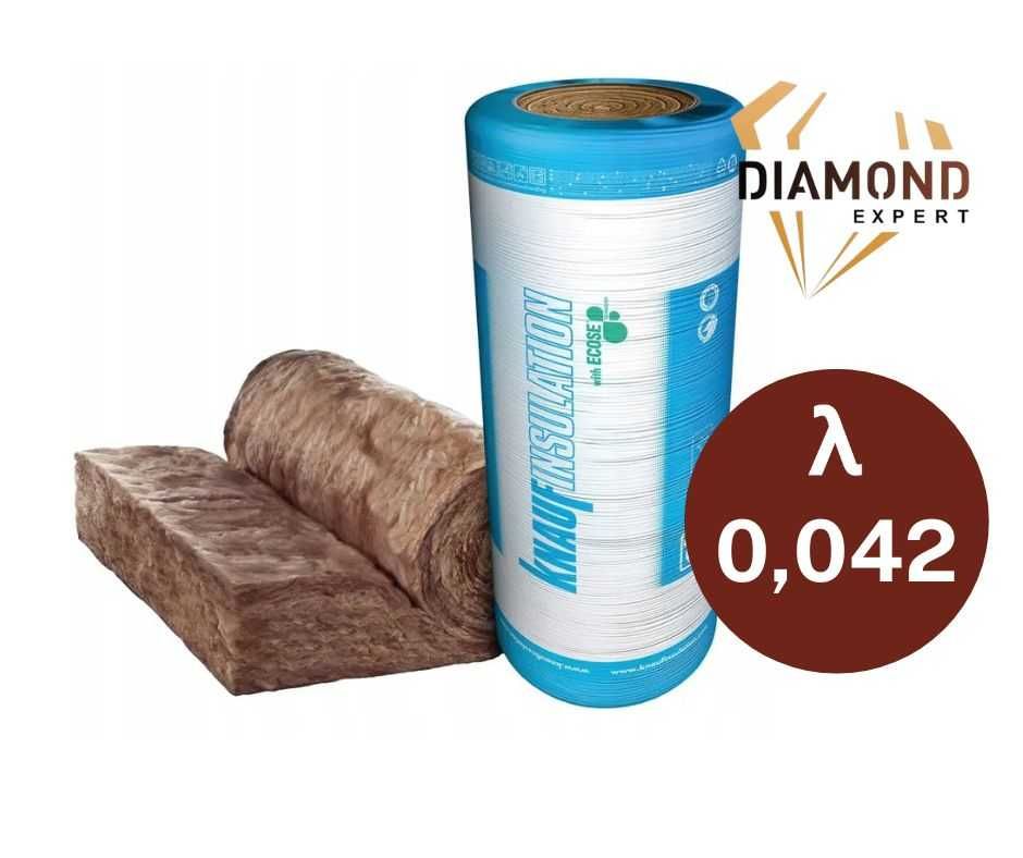 Wełna Mineralna Szklana Knauf Unifit 037 Na Poddasze-15 cm w Rolce