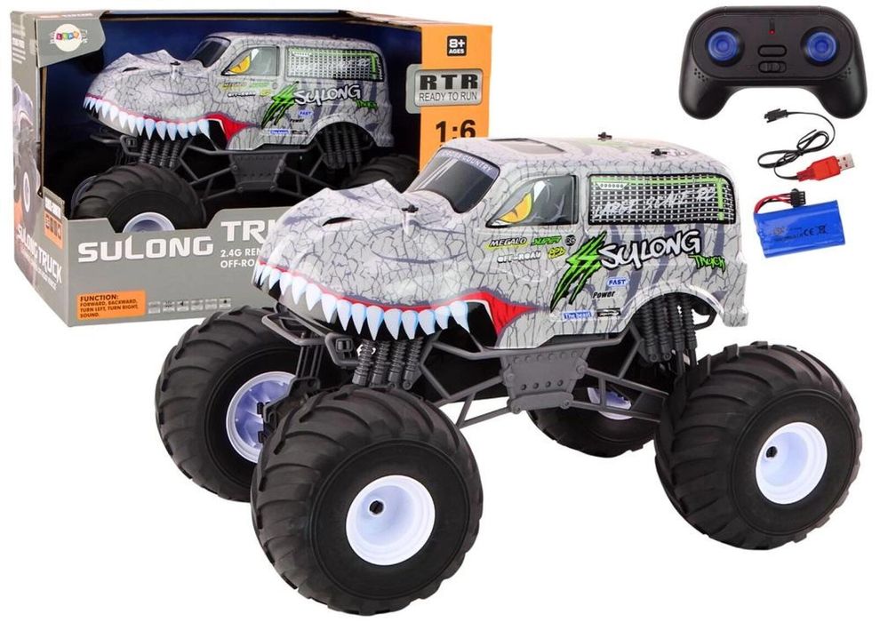 Duże auto Dinozaur terenowe 2.4G R/C 1:6 pudełko,459x646 mm