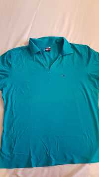 Koszulka polo Tommy Hilfiger -damska, turkusowa ,r.XXL