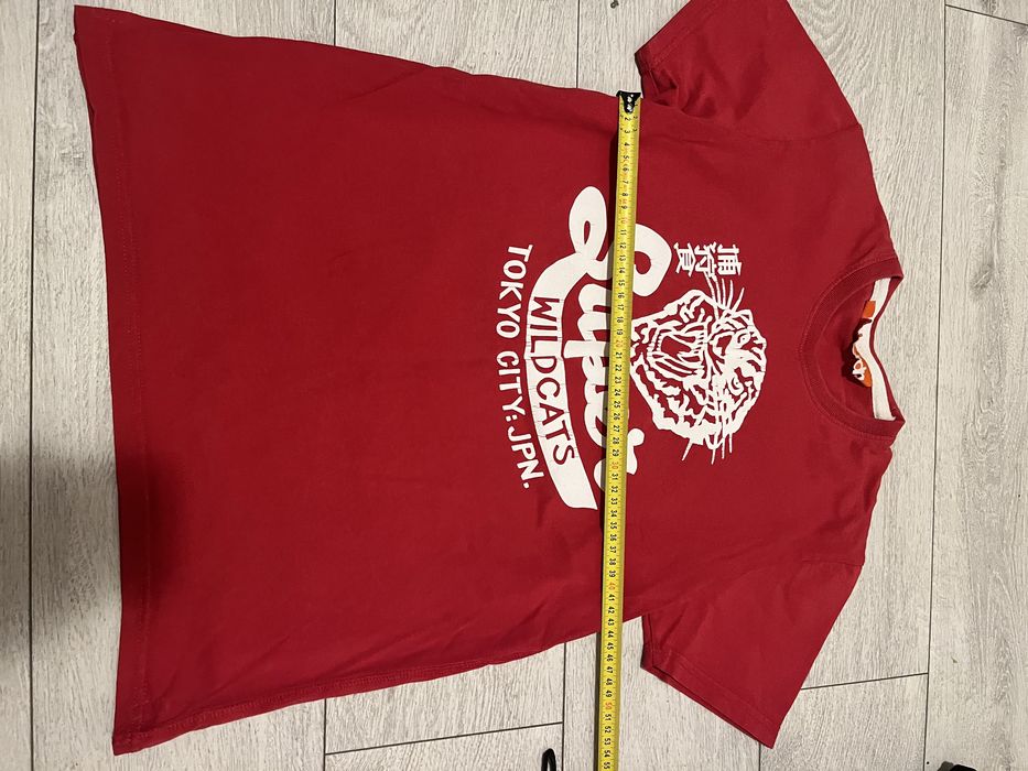 Czerwona koszulka SUPERDRY 100% cotton