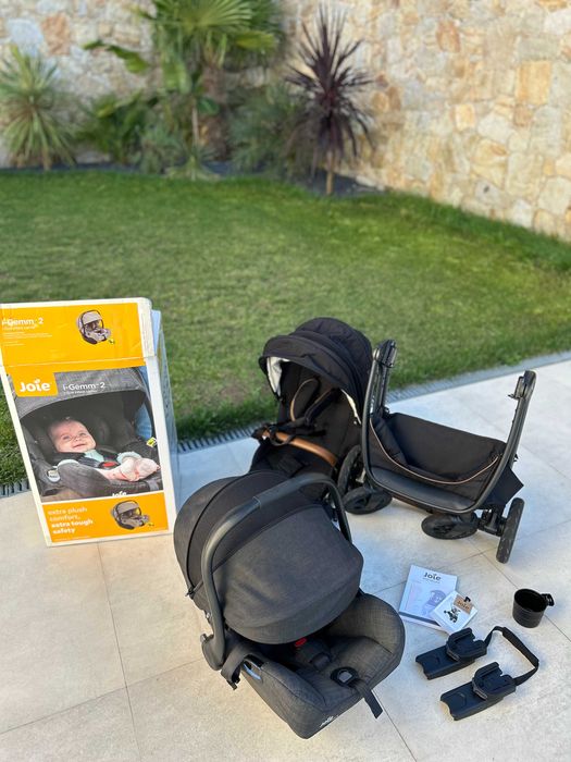 Conjunto babycoque, com base Isofix e cadeira de passeio Joie I-Gemm2