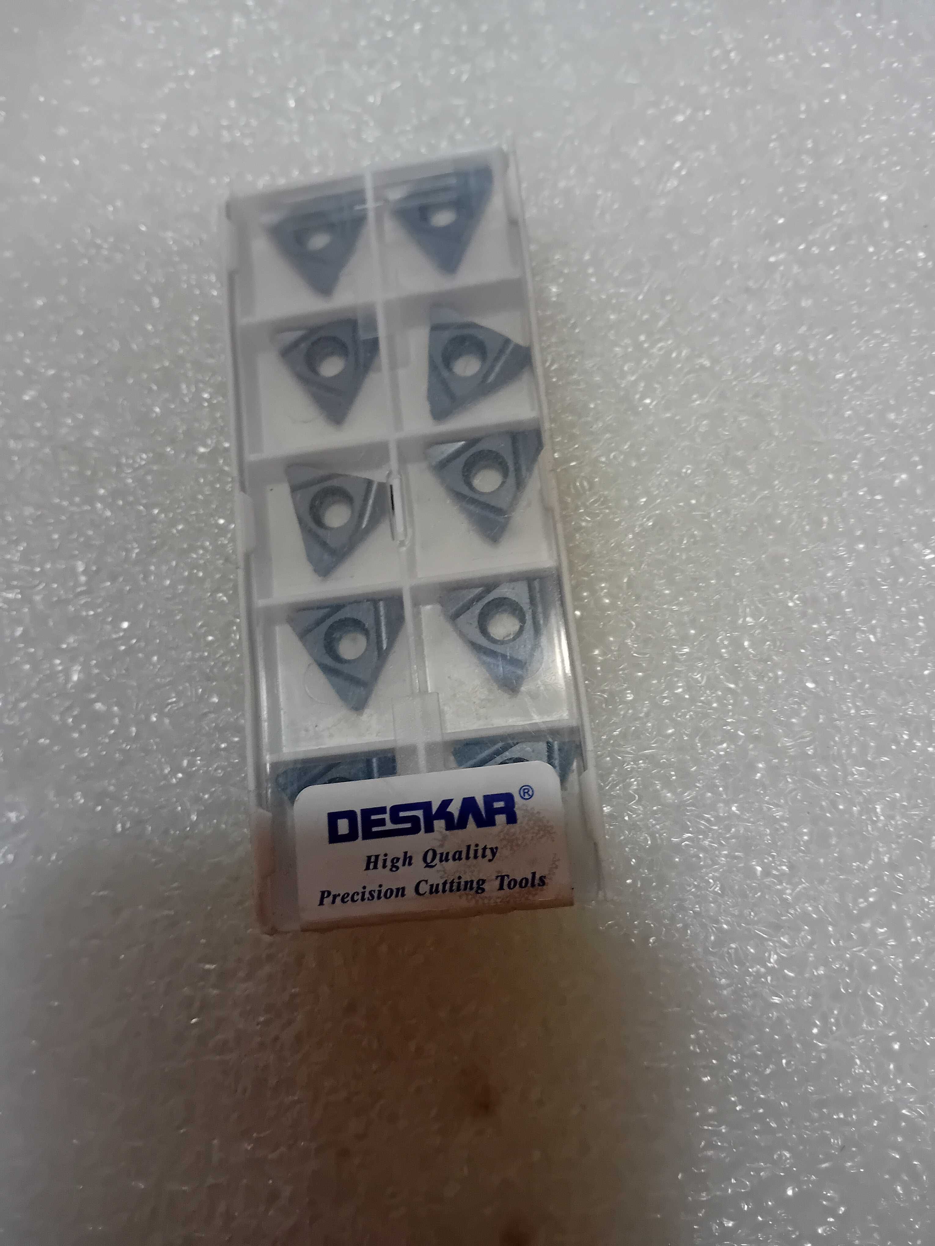 Caixa 10 pastilhas de roscar p/ torno  16 Er iso 0.5