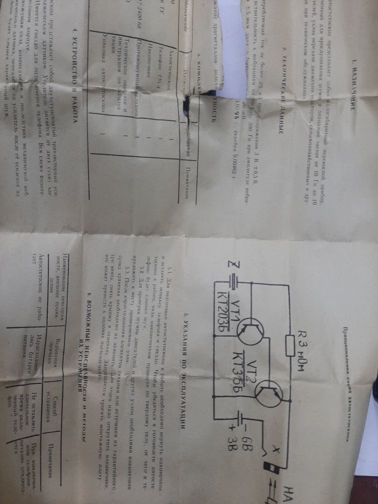 Автостетоскоп PGE, ссср 1989г