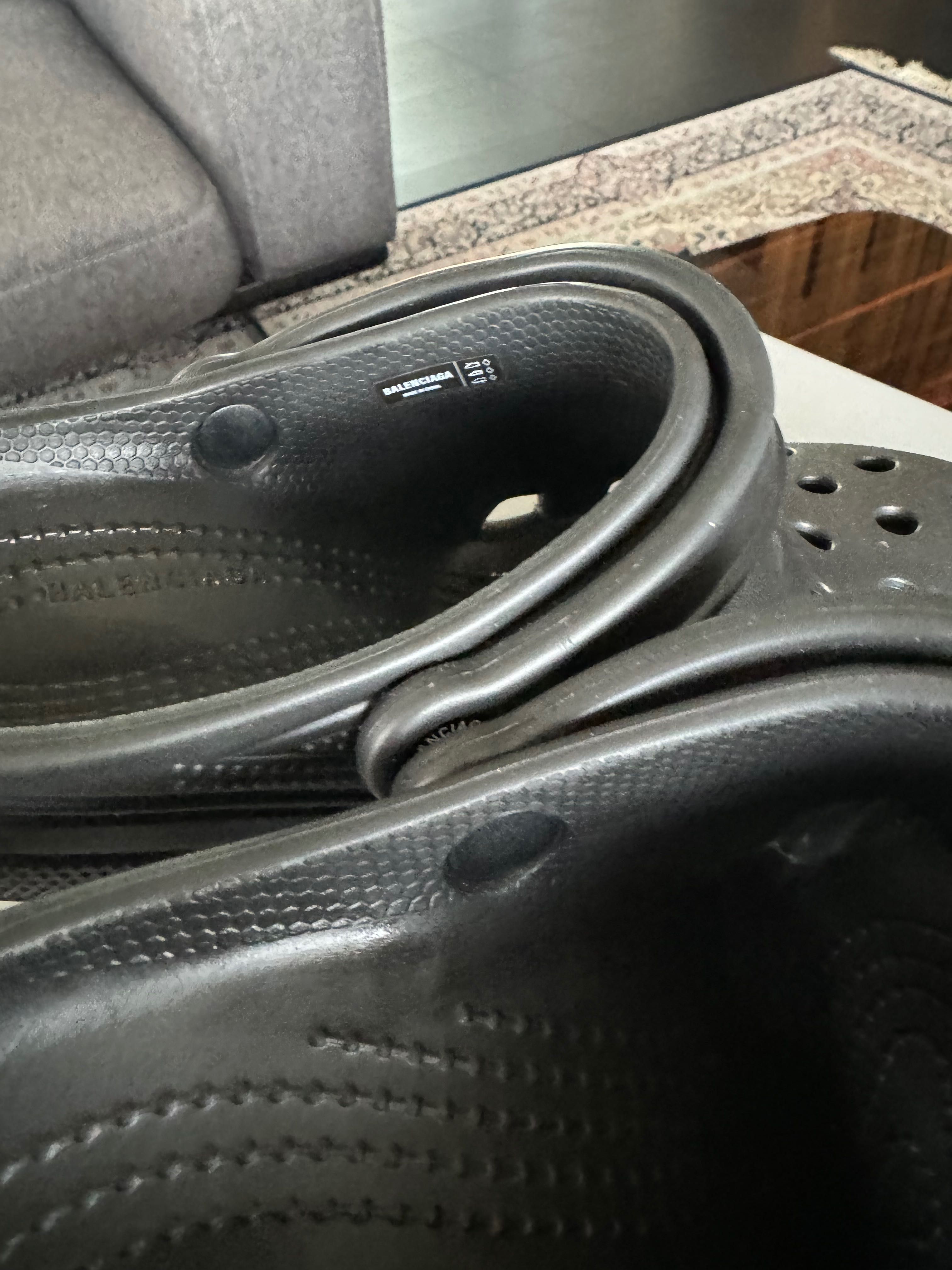 Balenciaga rubber crocs