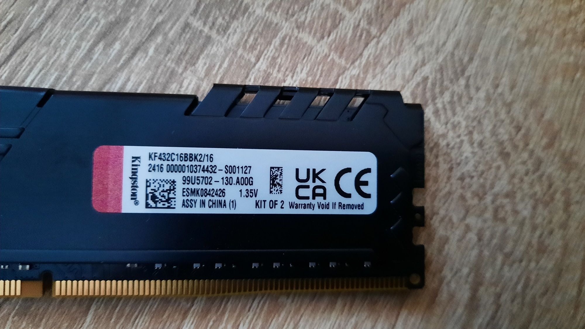 DDR4 Kingston FURY Beast 16GB 3200MHz CL 16