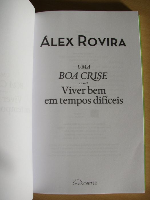 Uma Boa Crise de Álex Rovira