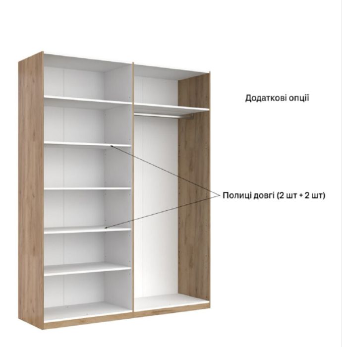 Шафа 4Дв без дзеркал Домініка / Dominika Графіт Miromark DK-24-GT