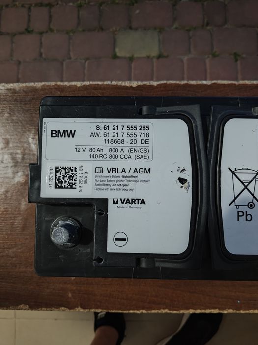 Акумулятор agm 80 ah BMW оригінал