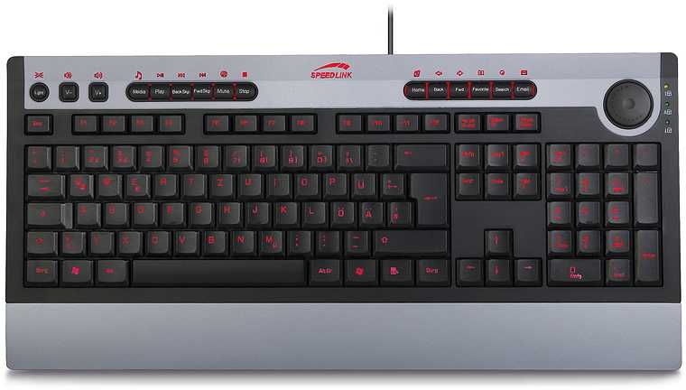 Клавиатура Клава Speed-Link Alterno Keyboard SL-6479 SGY Новая