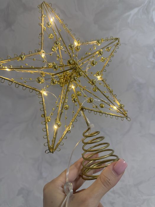 Верхівка на ялинку зірка, з підсвідкою