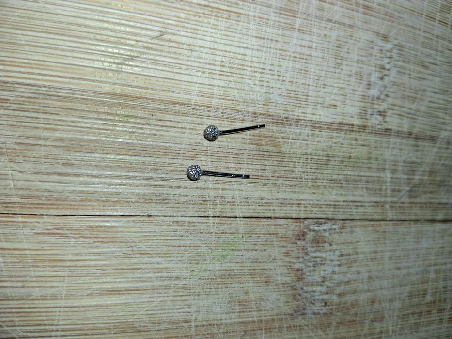 Srebrne kolczyki bez zatyczek