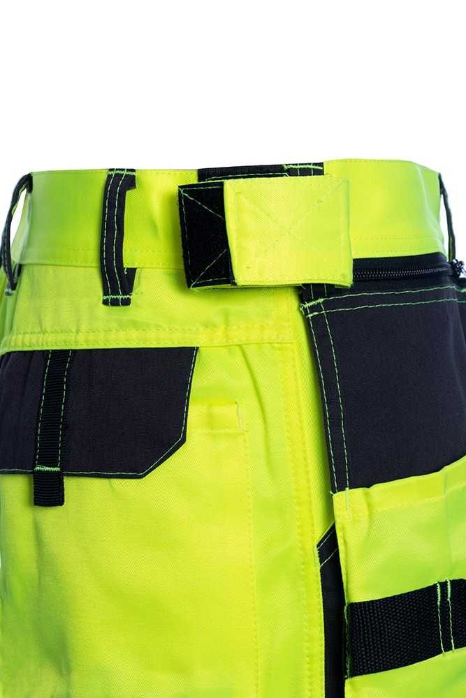 SPODNIE ROBOCZE DO PASA odblaskowe żółte Proteus spodnie BHP