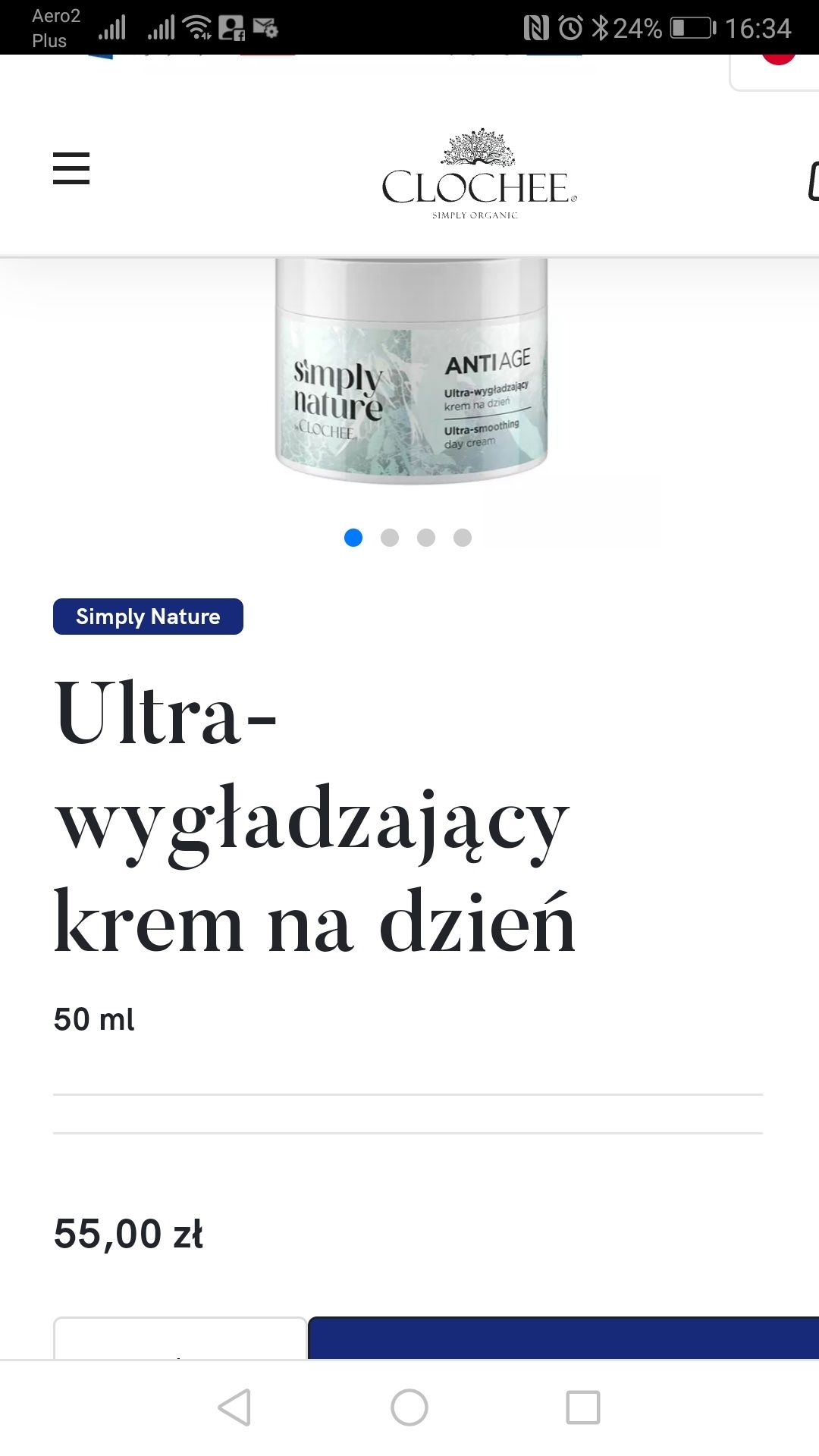 Zestaw prezentowy Clochee serum krem w ozdobnym pudełku prezent