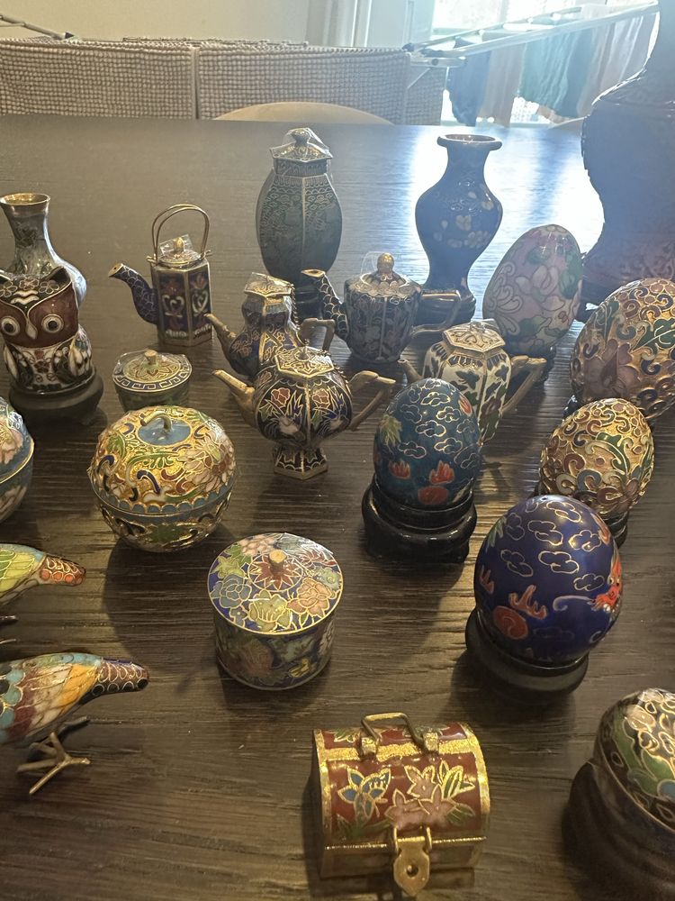 Lote de peças cloisonné