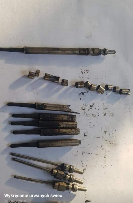 Wykręcanie urwanych świec żarowych, benzynowych ,wtryski !! Jont Cars
