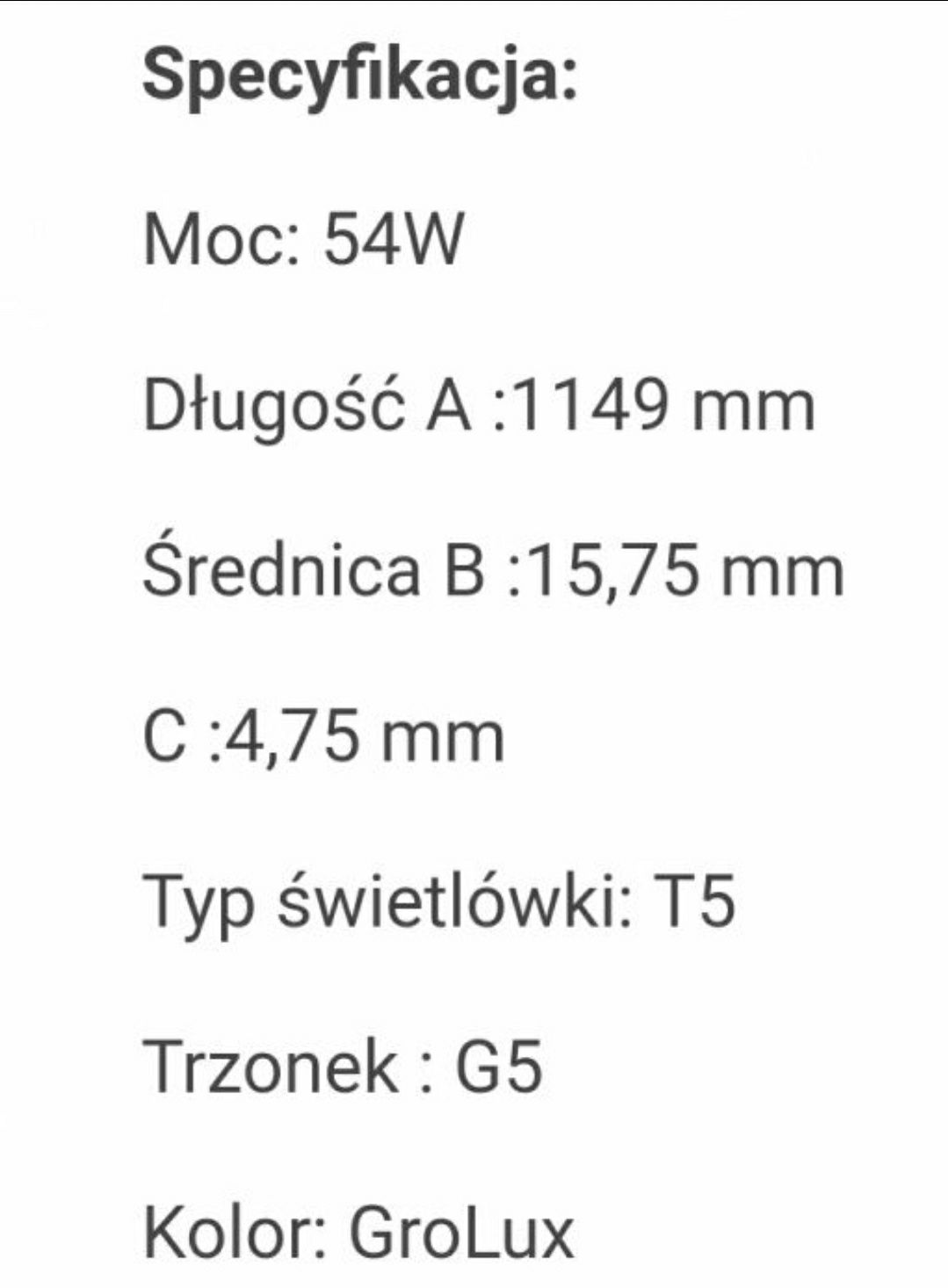 Lampa, belka do akwarium na 1 świetlówkę. GLO model A-3902