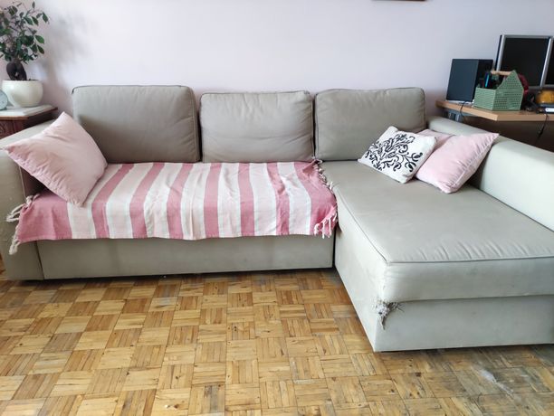 Sofa rozkładana narożnik Ikea Manstad