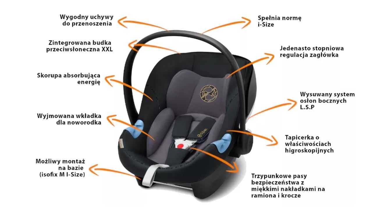 Fotelik samochodowy CYBEX ATON M i-SIZE + baza ISOFIX