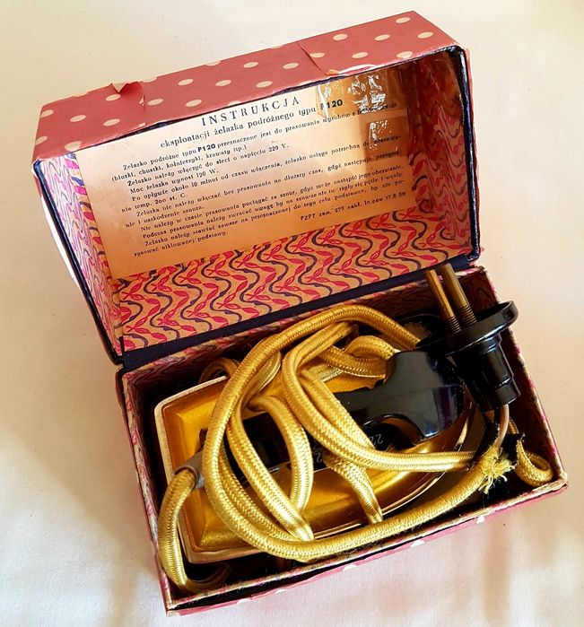 Retro miniaturowe żelazko UNIKAT