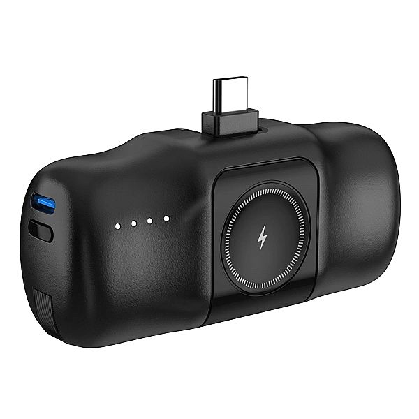 Mini powerbank Wozinsky WF16-YCS 5000mAh 15W USB-C z wbudowanym kablem