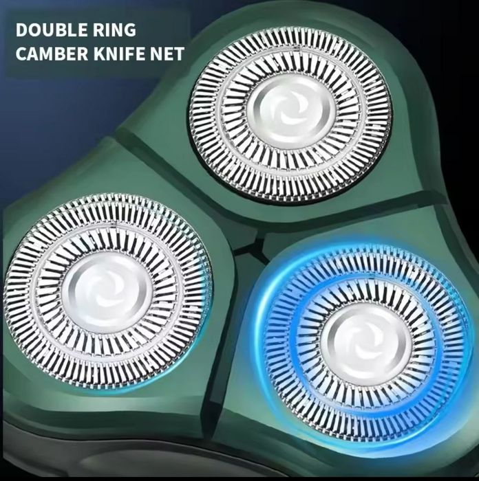 Бритва триммер  9D Shaver 4 в 1 для стрижки волос и бороды с LCD экран