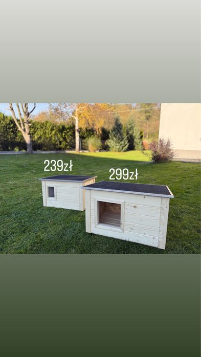 Buda dla Psa Ocieplany dach/ściany/podłoga do kazdego domku