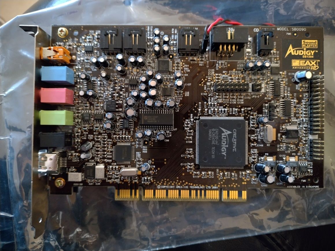 Placas de som PCI Creative Labs Sound Blaster