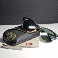 Okulary Ray-Ban Clubmaster RB3016F 55mm z polaryzacją - ORYGINALNE