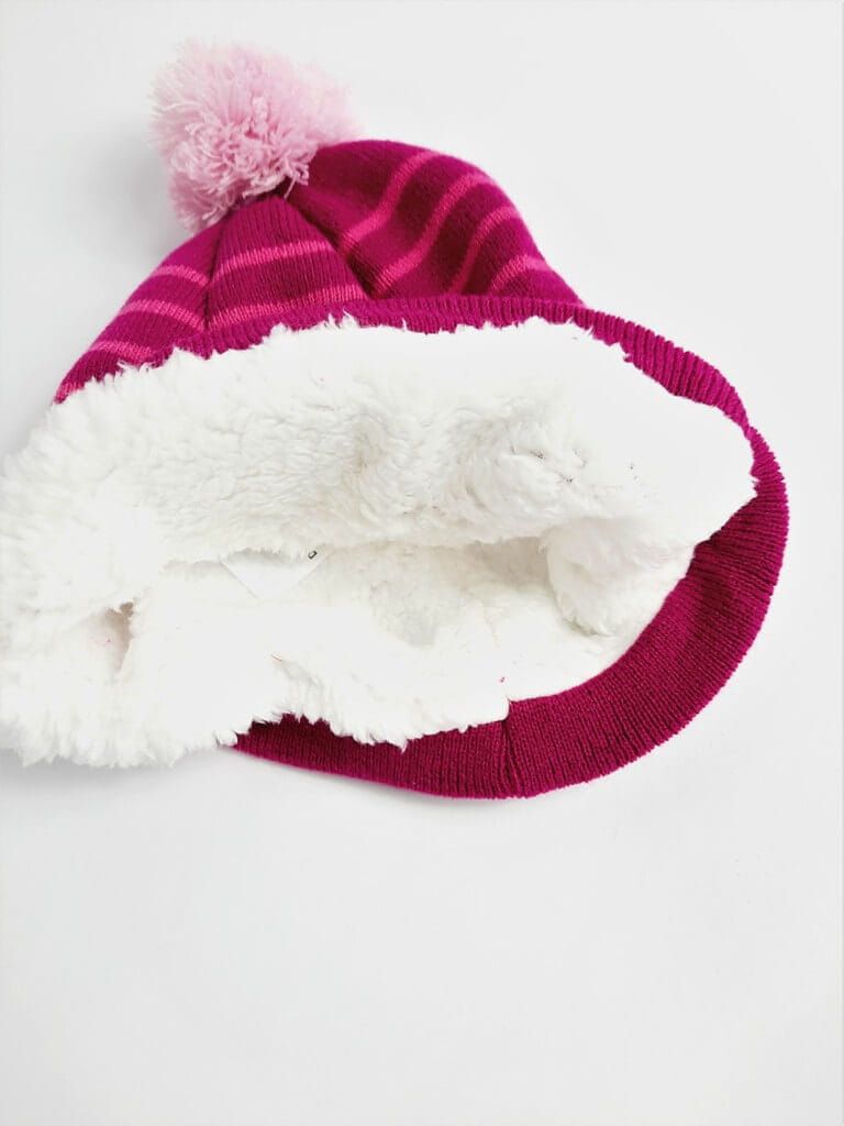 Fioletowa ocieplana czapka zimowa dla dziewczynki Minnie 54-56