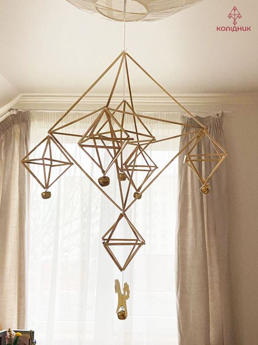 Солома, набір для створення Різдвяного павука, соломʼяний павук