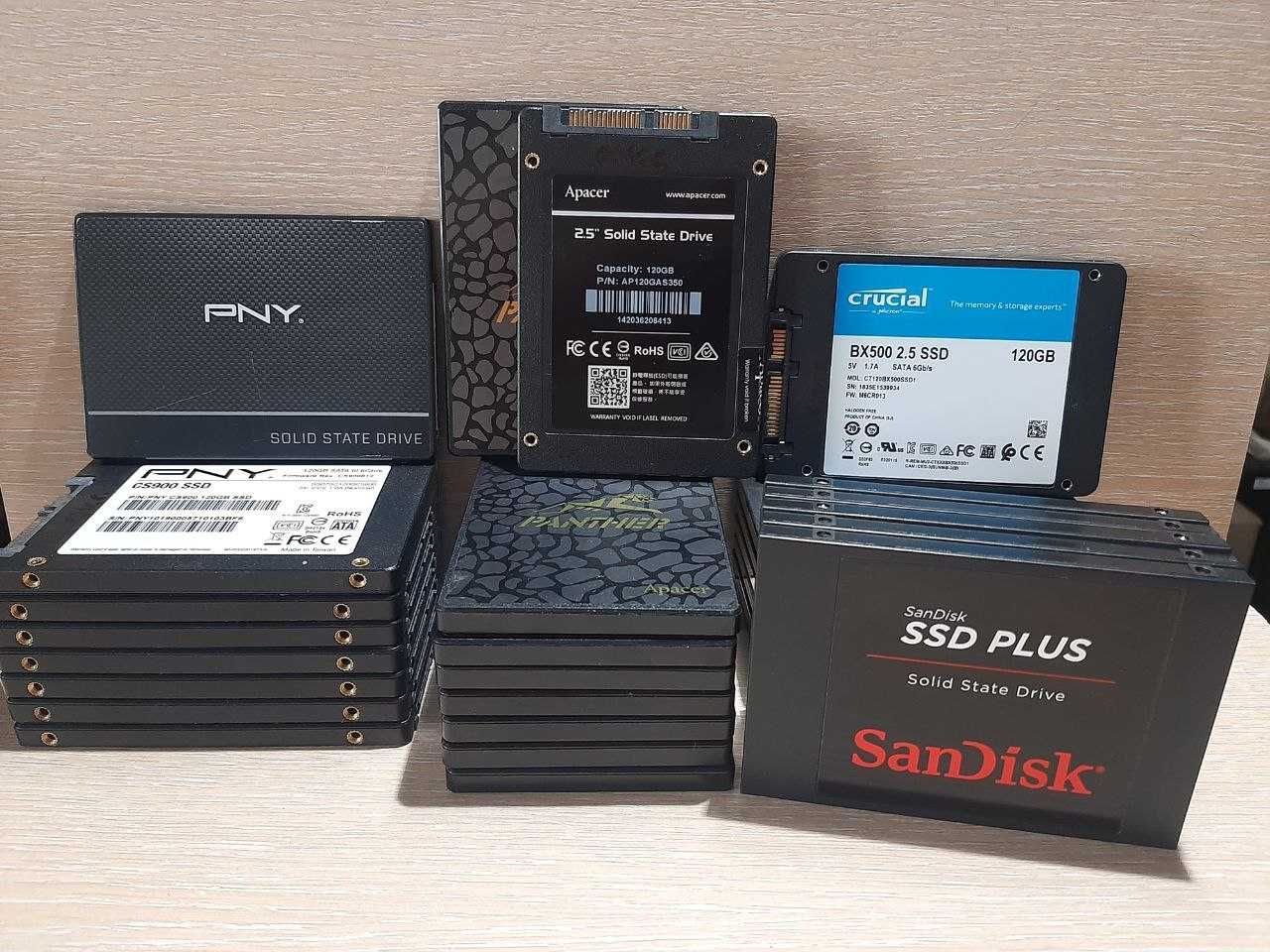 Продам SSD 120Gb, HP, Kingston, Apacer, SanDisk, Radeon, Goodram