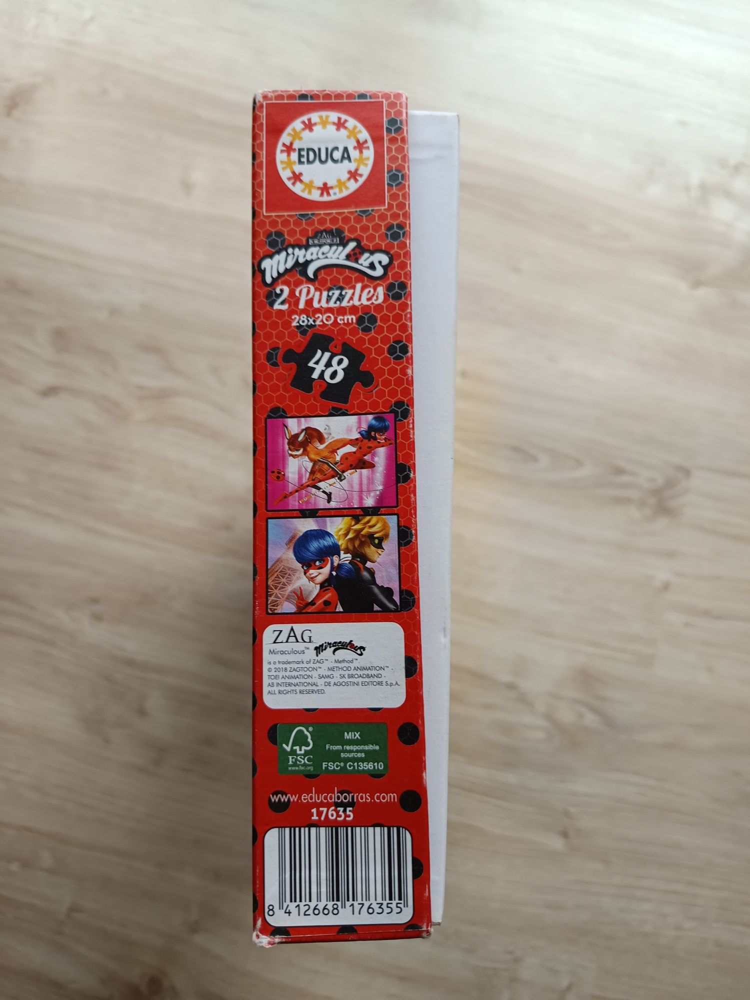 Puzzles Educa Miraculous Ladybug