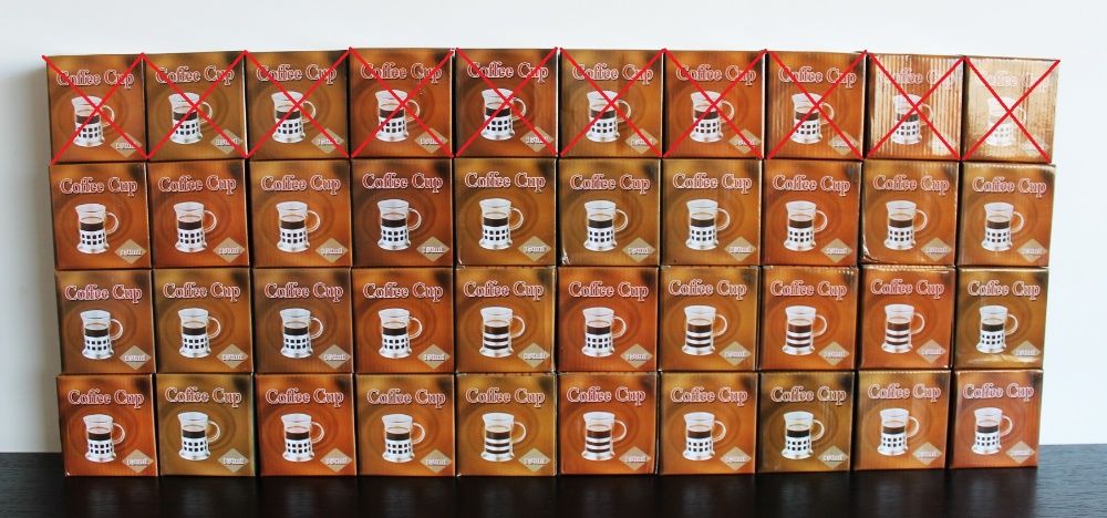 Conjunto 30 Chávenas de café / chã de 150ml (NOVAS E AINDA NA CAIXA)