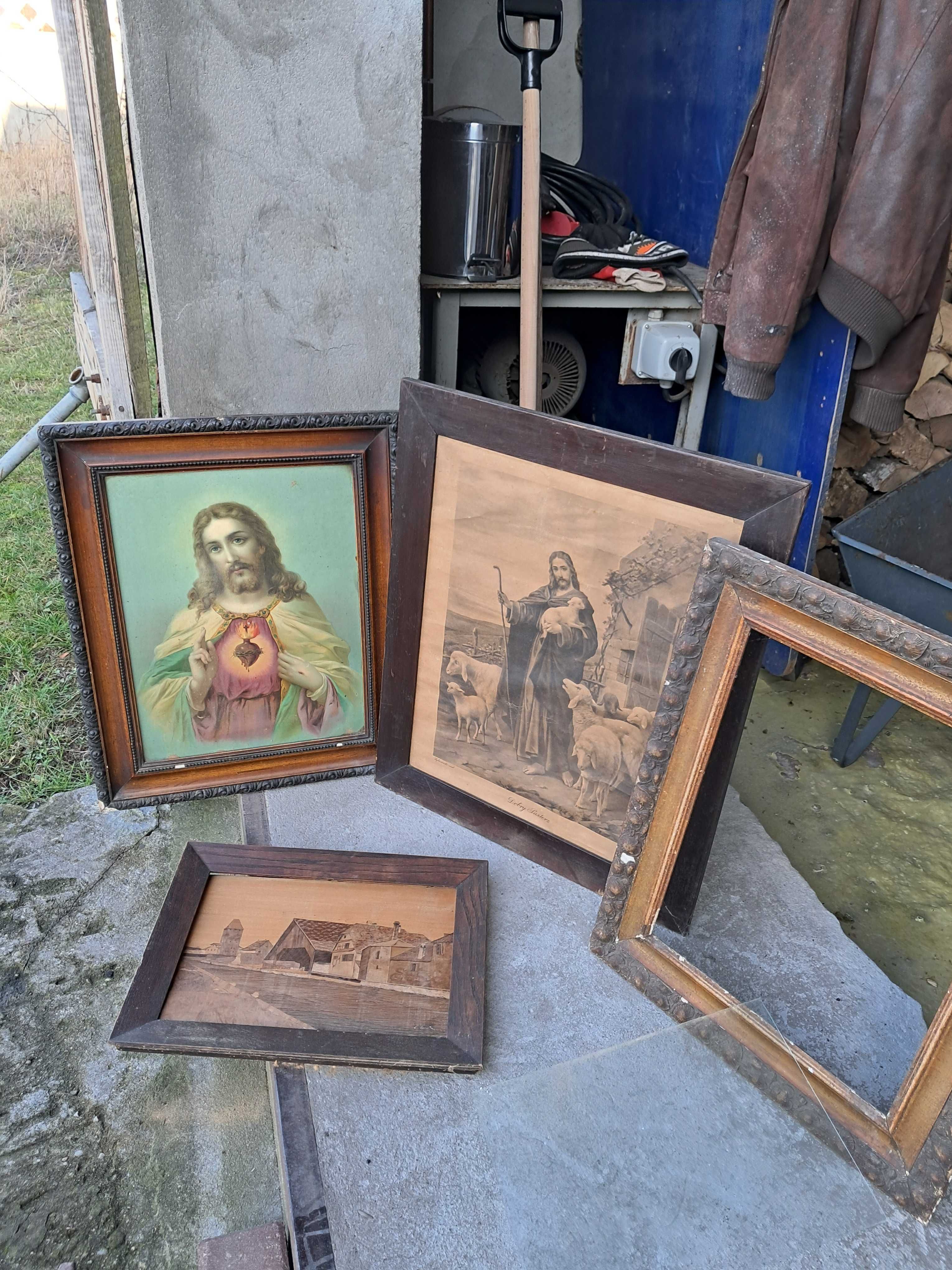Stare obrazy , wykopki strychowe