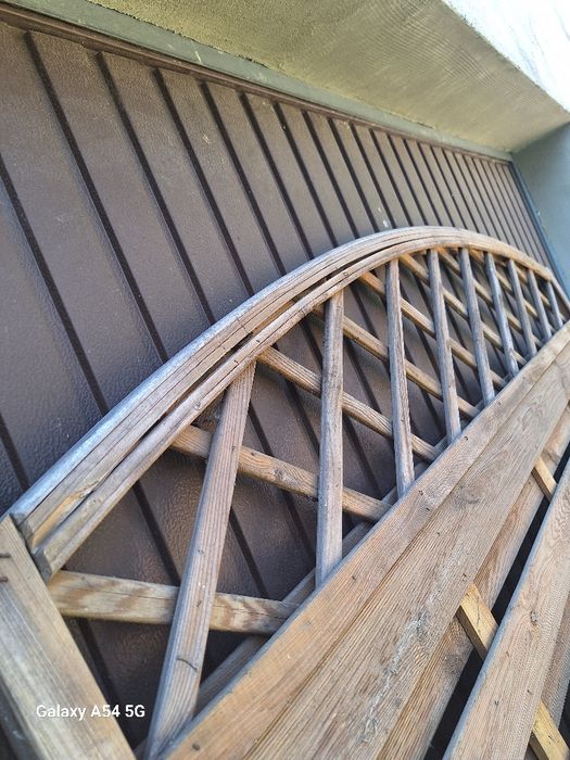 Płoty  lamelowe drewniane 180×180