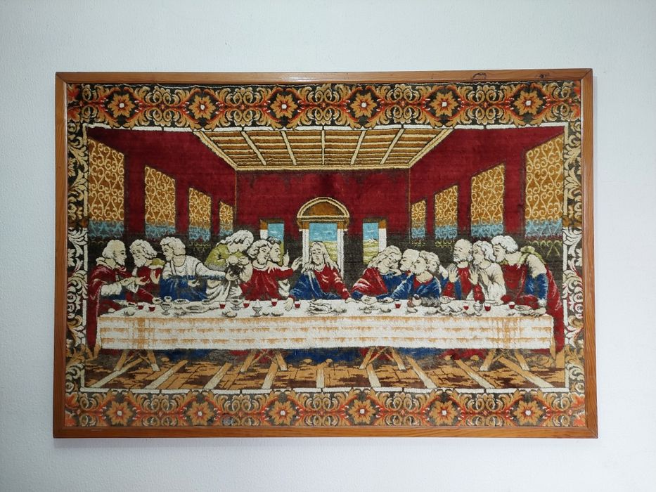 Quadro em tapeçaria - Última Ceia de Jesus Cristo