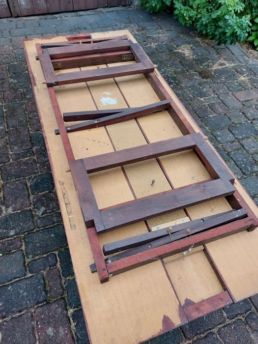 Stół ława rozkładany lite drewno