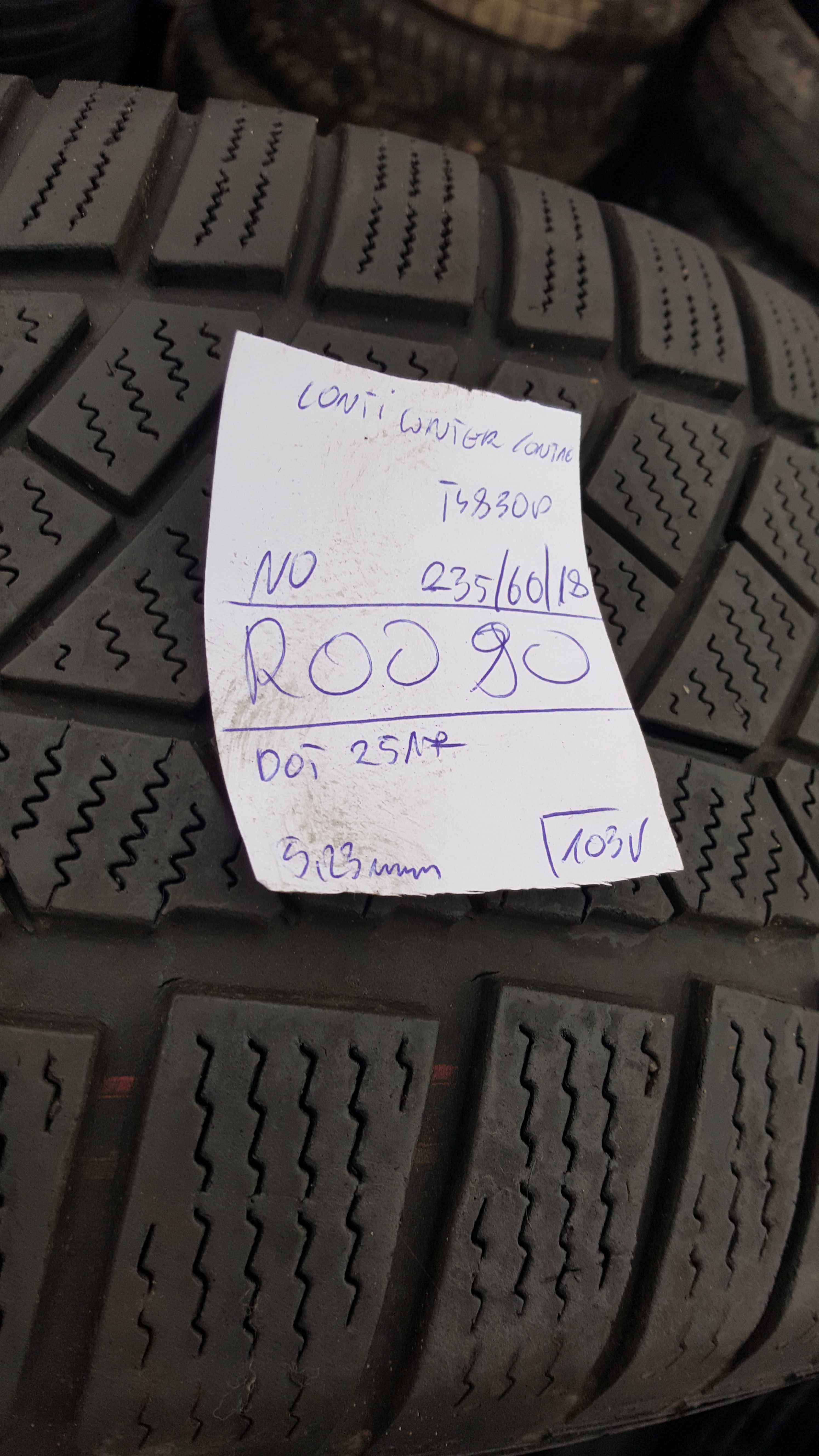 Continental 235/60 r18 TS830P /// 5,25mm!!! NO / N0 ContiWinterContact