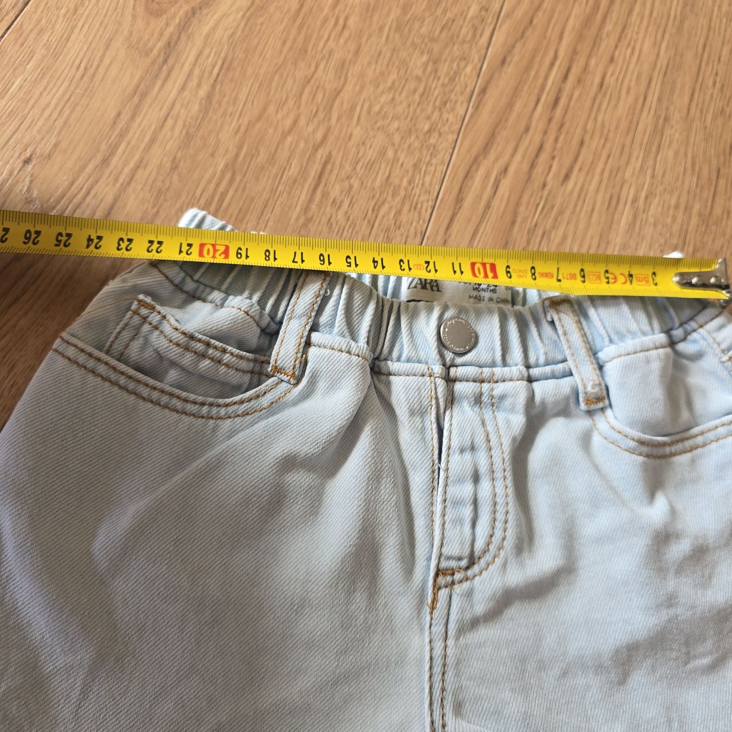 Krótkie spodenki Zara 92 dżinsowe jeans bawełna cotton