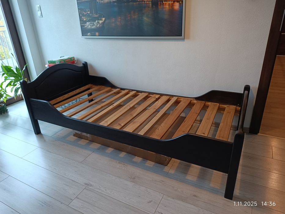 Rezerwacja na brązowe łóżko!, Łóżka sosnowe 3 szt 90x200