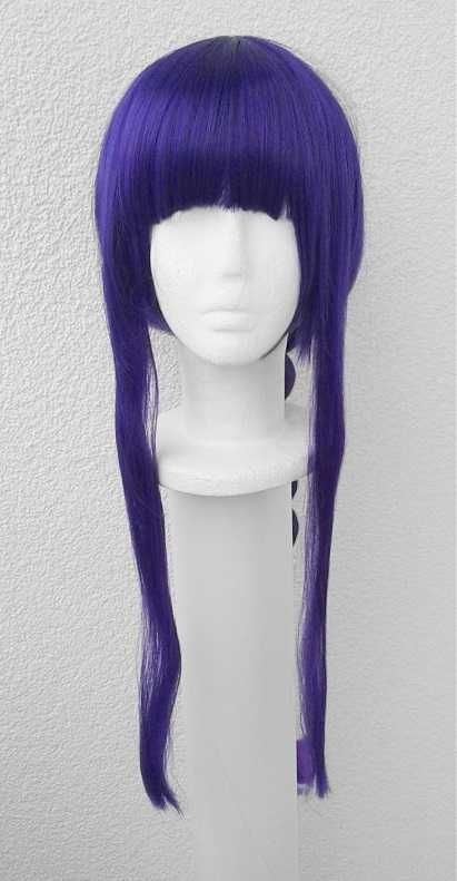 Raiden Shogun Baal Genshin Impact fioletowa peruka z warkoczem wig