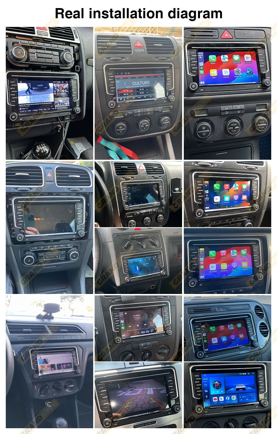 Radio Nawigacja Android 13 2/32Gb VW,Golf,Passat,Seat,Polo
