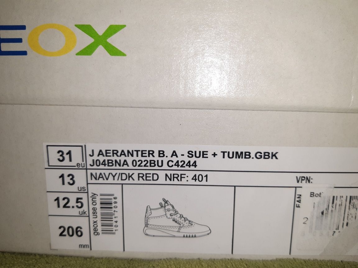 Botas Geox Tamanho 31 - Quase novas