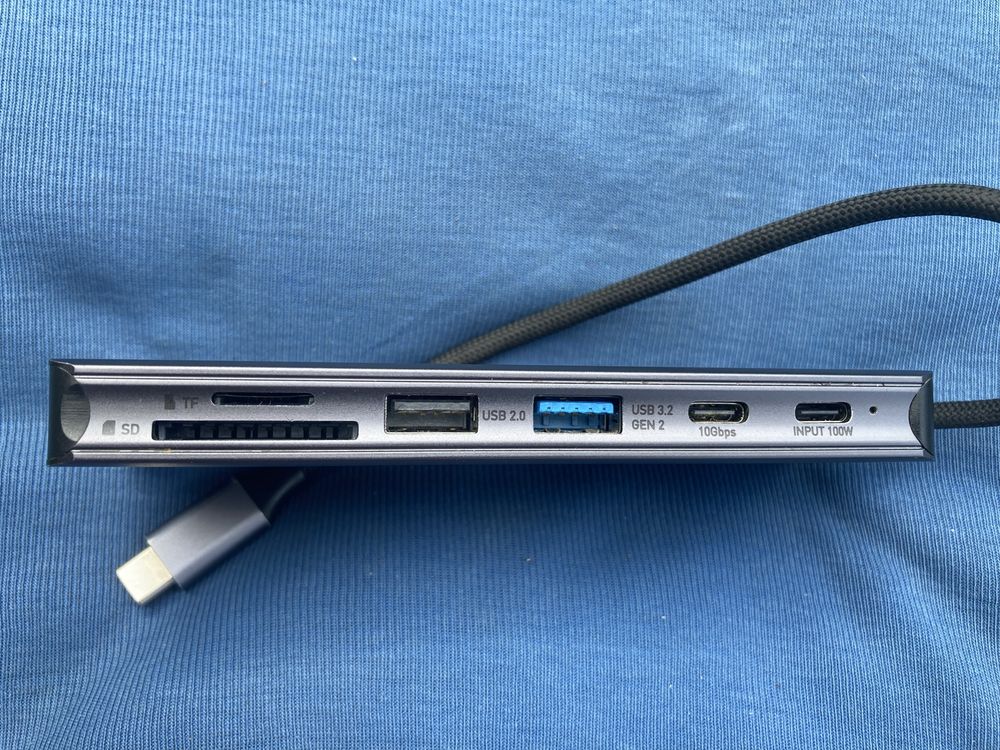 Внешний карман NVMe 10Gbps SSD + usb hub Essager ES-HB01