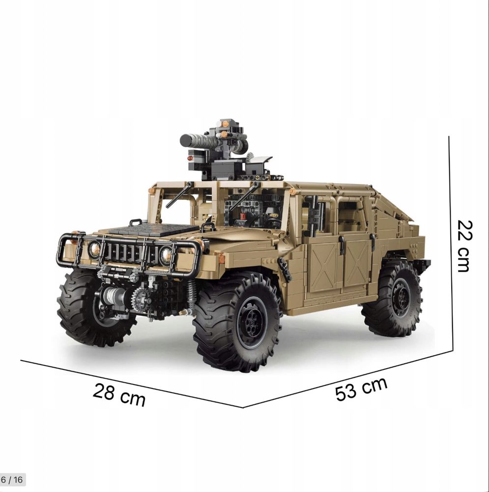 Klocki Cada Humvee klocki konstrukcyjne C61036W Humvee 1:8 3935 szt.