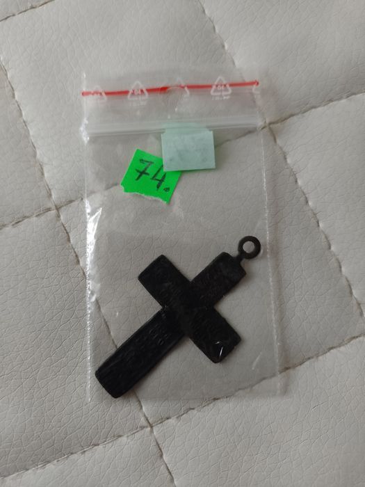 Stary krzyżyk prawosławny XIX wiek Rosja Św. Warwara (74)