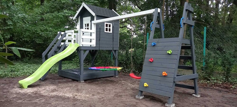 Domek dla dzieci plac zabaw domek z drewna
