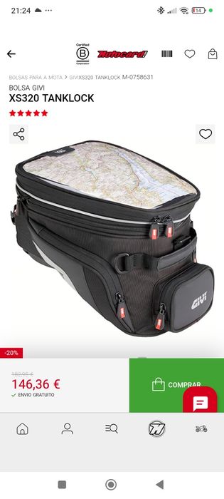 Givi XS320 Tanklock com pouco uso